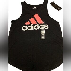 NEW adidas gym athletic Girls M 10-12 Graphic Tank Top Sports Summer